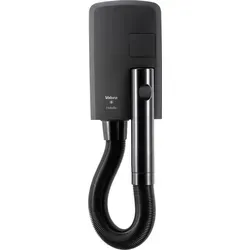 Valera 832.01/T Hotello Föhn Matt-Schwarz - Kompakter Haartrockner mit 1200 W, leise und ideal für Hotels. Mit innovativer Wandmontage und automatischer Einschaltung für höchsten Komfort.