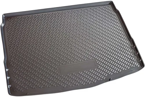 RECAMBO Kofferraumwanne für Qashqai J11, ab 2013, Fullsize Ersatzrad/Boden hoch, für Nissan Qashqai, 100% passgenaue Antirutschmatte, Kofferraum Schutzmatte, Gummimatte