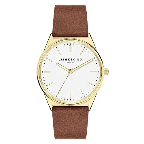 Liebeskind Berlin Damen Analog Quarz Uhr LT-0291-LQ - Elegante Armbanduhr für Damen mit hochwertigem Lederarmband und kratzunempfindlichem Mineralglas, ideal für stilbewusste Frauen.