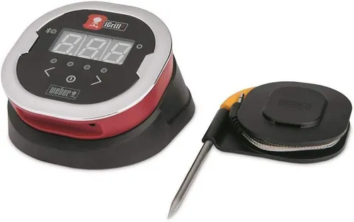 Weber iGrill 2 - Intelligentes Bluetooth Fleischthermometer, 4 Fühleranschlüsse und App-Steuerung für perfekte Garstufen
