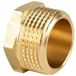 Messing Gewinde-Fitting Stopfen, schwere Ausführung (Ausführung: 3/8''AG)