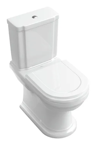 Villeroy & Boch Hommage Spülkasten - Pure Black/Verchromt mit CeramicPlus - Für WCs & Urinale, mit innovativer CeramicPlus-Beschichtung für einfache Reinigung und langlebigen Glanz.