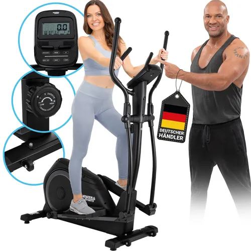 Crosstrainer MC500 - Effizientes Ganzkörpertraining für Zuhause - Crosstrainer mit großem LCD-Display und Pulsmessung, ideal für Einsteiger und Fortgeschrittene. Leiser Betrieb dank Magnetbremssystem und flexible Nutzung ohne Stromanschluss.