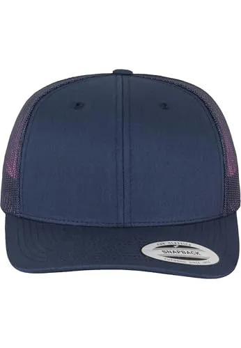 Flexfit Unisex Retro Trucker Cap, Klassische Trucker Cap mit Mesh-Rückseite, one Size, Navy