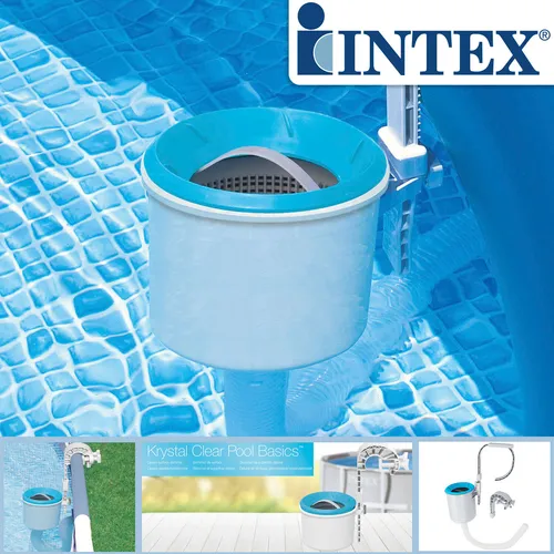 Intex Oberflächenskimmer 28000 - Schwimmbeckenfilter für Quick-Up-Pools und Whirlpools, einfache Installation und salzwasserkompatibel für effiziente Reinigung.