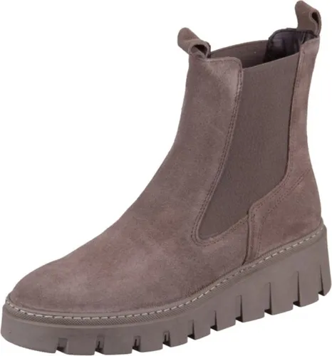 Tamaris Stiefel 25489/45 in Beige, Größe 39 - Wanderschuhe für Damen mit modischer Interpretation des klassischen Chelsea-Boots, aus hochwertigem Leder und bequemem Textil-Innenmaterial, ideal für stilvolle Freizeitoutfits.