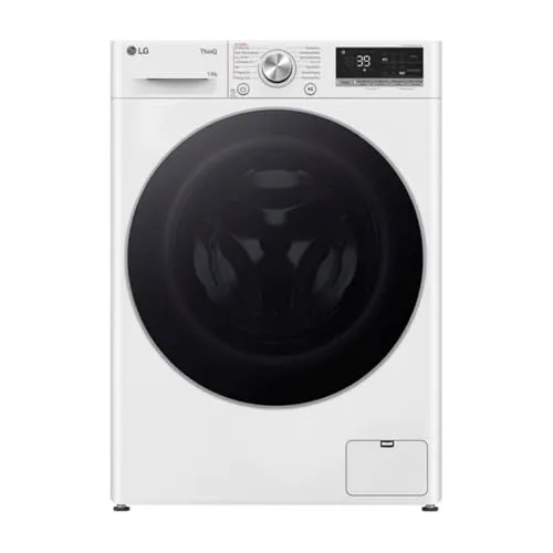LG F4WR709G Waschmaschine 9 kg, 1.360 U/Min - Waschmaschine in elegantem Weiß mit hoher Energieeffizienzklasse A, ideal für große Haushalte und effizientes Waschen.