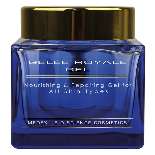 MEDEX Gelée Royale Gel 50ml - Ganzkörperpflege mit nährender Wirkung, ideal zur Regeneration angegriffener Haut. Angereichert mit Royal Jelly und Propolis für sichtbar feine Poren und reduzierte Fältchen.