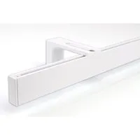 Deco-Raum Gardinenschiene Weiß 420 cm – Hochwertige Metall-Gardinenschiene - Individuell gefertigte 1-läufige Gardinenschiene in Weiß, ideal für moderne Wohnräume. Flexibel in der Länge und mit stabiler Montage. Inklusive Wandträger und Befestigungsmaterial.