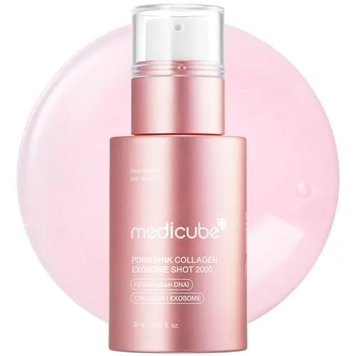 Medicube PDRN Pink Kollagen Exosome Shot Serum 2.000 PPM - Flüssiger Hautbooster mit innovativer Formel für eine glatte Hauttextur und verbesserten Hautton. Ideal zur Unterstützung der täglichen Hautpflege mit hoher Absorption und Feuchtigkeit.