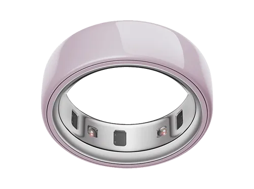 OURA Ring 4 Ceramic, Größe 11 - Petal Smart - Smart Ring in eleganter Keramik-Optik, misst präzise Vitaldaten und unterstützt ein gesundes Lifestyle-Management.
