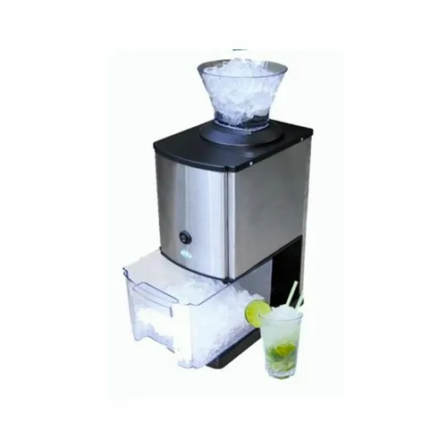 Eiszerkleinerer Ice Crusher - Crushed Ice für Cocktails - Eiswürfelmaschine für müheloses Zerkleinern von Eis. Mit 80 Watt Motor und Edelstahlmesser für schnelles Crushed Ice, ideal für Cocktails und Buffets.