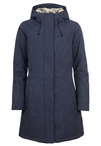 ELKLINE Damen Wintermantel Apres Ski 2019052 in bluemelange, Größe 48 - Funktionsjacke für Damen, wasserdicht und atmungsaktiv mit tailliertem Schnitt, ideal für Winteraktivitäten und Outdoor-Sport.