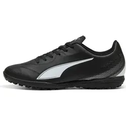 PUMA Herren Vitoria II TT Fußballschuh Schwarz Weiß 48.5 EU - Robuster Fußballschuh für optimale Ballkontrolle und Traktion, ideal für den Einsatz auf Kunstrasen.