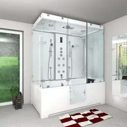 Kombination Badewanne Dusche K88-WS-TH-C-EA Duschtempel 180x100 cm OHNE Zusatzoption