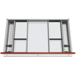 Blum Orga-Line Besteckeinsatz Facheinteilungs-Set - Praktischer Besteckeinsatz mit variabler Facheinteilung für Küchenschränke. Ideal für eine ordentliche und übersichtliche Aufbewahrung von Besteck und Küchengeräten.