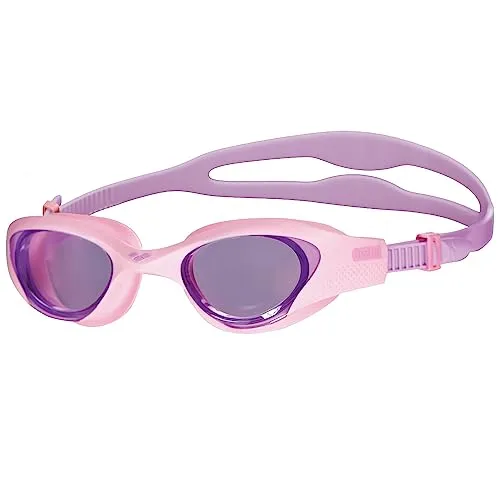 ARENA The One Junior Kinderschwimmbrille, Schwimmbrille mit Großen Gläsern, Anti-Beschlag und UV-Schutz, Selbstjustierender Nasensteg, Orbit-Proof-Dichtungen