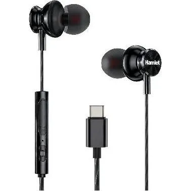 Hamlet HHEADM-IEC Auricolari in-ear USB-C con telecomando per chiamate e volume - Cavo 120cm (HH (Keine Geräuschunterdrückung, Kabelgebunden) (HHEADM-IEC)