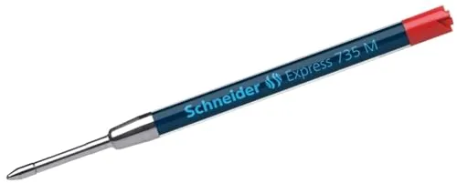 Schneider Express 735 Kugelschreiberminen M rot - 10 Stück - Hochwertige Kugelschreiberminen für ein gleichmäßiges und flüssiges Schreiben. Ideal für den täglichen Einsatz in Büro und Schule.