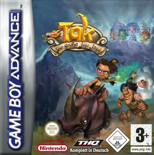 Tak 3 - Die große Juju-Jagd - Spiele für Game Boy Advance, erlebe ein spannendes Abenteuer mit Tak und seinen Freunden in dieser actiongeladenen Plattform-Action!