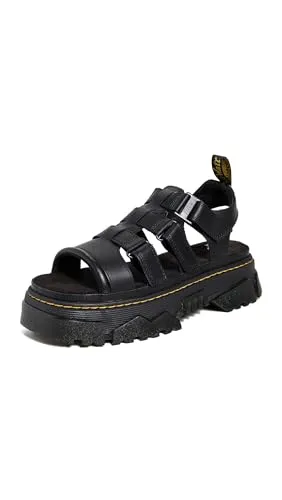 Dr. Mattison 3 Strap Sandals DM40891001, Women sandals, Black, 38 EU