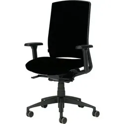 Bürodrehstuhl schwarz genius II 452-4 mit Armlehnen - Artikel: 7830403592