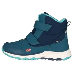 Trollkids Winterboots "Hafjell" in Blau, Größe 39 - Wanderschuhe für Kinder, wasserdicht mit Fleece-Fütterung und reflektierenden Elementen für mehr Sicherheit. Ideal für winterliche Abenteuer!
