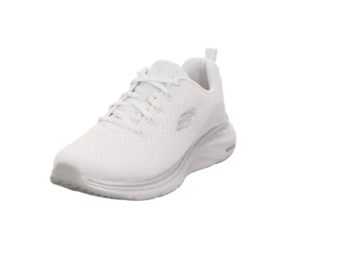 Skechers Vapor Foam - Midnight Glimmer Damen Sneaker - Laufschuhe für Damen mit 4,2 cm Absatzhöhe, ideal für Beruf und Alltag. Der stylische White Silver Sneaker bietet perfekten Komfort und ein modernes Design.