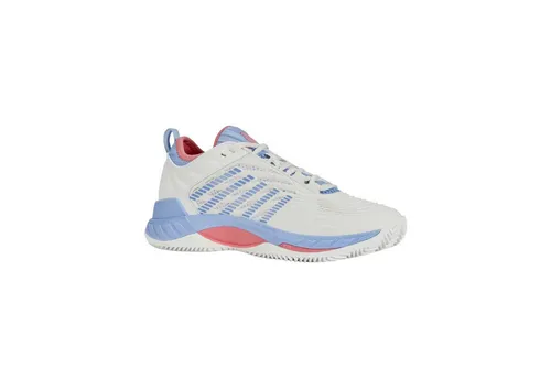 K-Swiss Damen Hypercourt Supreme 2 HB Tennis Shoe - Tennisschuhe mit atmungsaktivem Mesh und DURAWRAP X für optimalen Schutz und Stützung. Ideal für lange Matches dank SHOCK SPRING für maximale Energierückgabe.