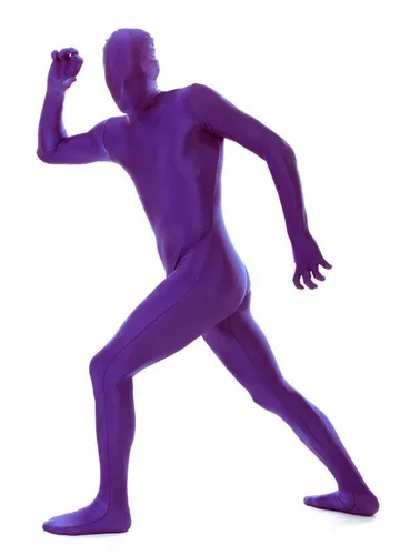 Morphsuits Violettes Ganzkörperkostüm L - Einteilige Kostüm für Erwachsene, aus 100% Polyester, perfekt für Karneval oder Fasching – schlüpfen Sie in die lila Welt der Verkleidungen!