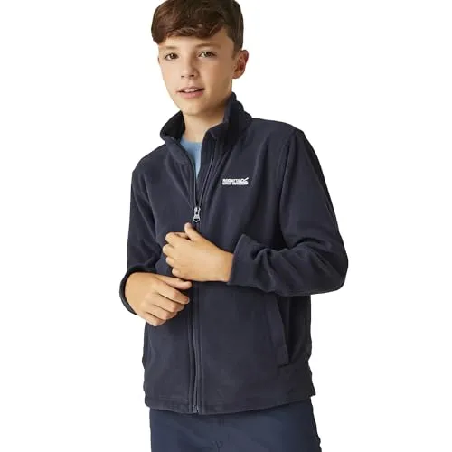 Regatta Kinder Fleecejacke KingII 158 - Navy - Bequeme und warme Fleecejacke für Kinder, ideal für Outdoor-Aktivitäten. Aus 100% Polyester gefertigt, bietet sie hohen Tragekomfort und ist perfekt für kalte Tage.