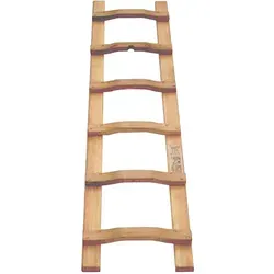 Holz Dachdeckerleiter 10 Sprossen - 2,94m lang - Leiter für Dacharbeiten, bietet Abrutschsicherung und Durchtrittsschutz. Ideal für sicheres Arbeiten in Höhen, entspricht VBG37 und EN131.