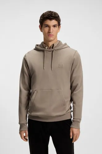 Kapuzensweatshirt BOSS ORANGE "Wetalk" für Herren, 6XL, Open Grün346 - Herren-Sweatshirt aus 100% Baumwolle mit regulierbarem Kordelzug, hüftlangem Schnitt und gesticktem BOSS Markenlabel. Ideal für lässige Outfits und viel Bewegungsfreiheit.
