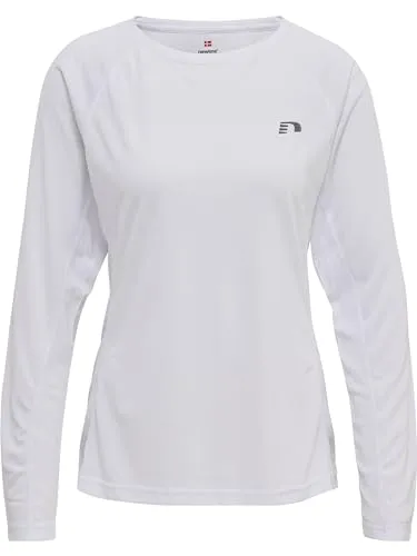 Newline Damen Women Core Running L/S T-Shirt, Weiß, L EU