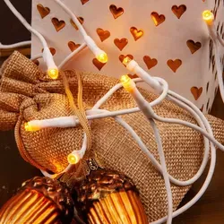 Lichterkette Deko 35 LED warmweiß Mini Beleuchtung Party Weihnachten Indoor