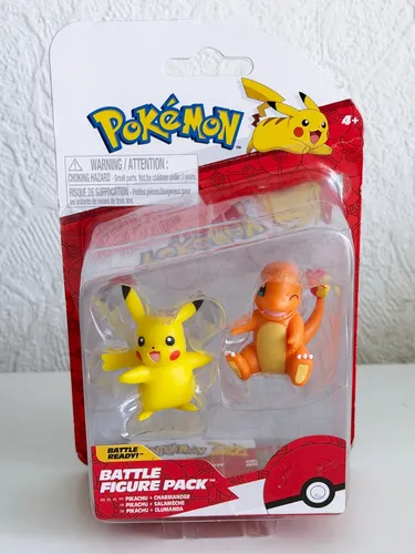 Battle Figure First Partner 2-Pack Glumanda Pikachu - Detailreiche 5 cm Pok mon Figuren, ideal zum Spielen und Sammeln für echte Fans