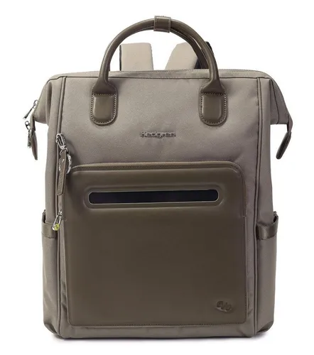 Hedgren Rucksack Moka Backpack 15,4" mit RFID-Schutz - Rucksack in Vintage Taupe, ideal für die sichere Aufbewahrung von Laptop und Wertsachen dank integriertem RFID-Schutz. Perfekt für Freizeit und Studium.