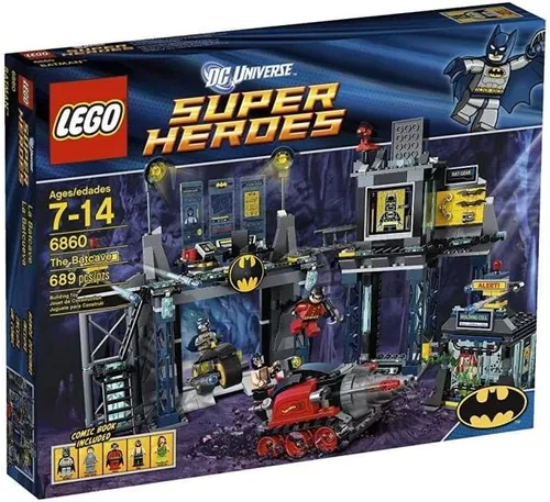 LEGO The Batcave – Batman & Robin gegen Bane - Erlebe spannende Abenteuer in der Batcave! Enthält 5 Minifiguren und detailreiche Sets wie Banes Bohrpanzer und Batcycle. Ideal für kreative Bauprojekte und fantasievolles Spielen.