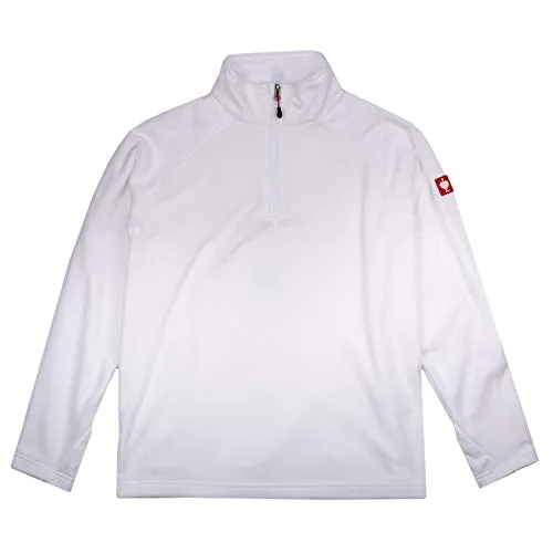 Engelbert Strauss Herren Fleecepullover Troyer dryplexx Micro, Farbe:weiß, Größe:S