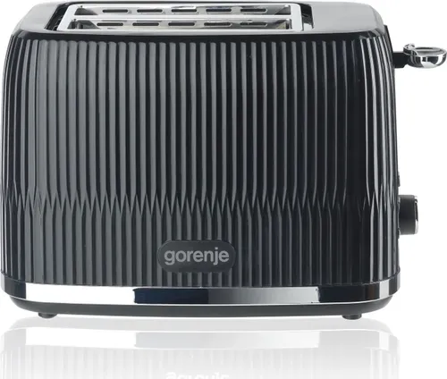 GORENJE T850DPB Toaster - Leistungsstarker Toaster für 2 Scheiben, mit einstellbarem Röstgrad und praktischer Auftaufunktion. Aus hochwertigem Metall und Plastik, ideal für knusprige Toasts ohne Öl.
