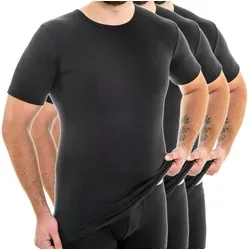 HERMKO Unterziehshirt 3847 - 3er Pack Herren Kurzarm Shirt - Herrenunterhemden aus 100% Bio-Baumwolle, extralang und hautfreundlich mit OEKO-TEX® Zertifikat für höchsten Tragekomfort.