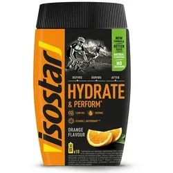 Isostar Hydrate & Perform Pulver Orange - Isostar Hydrate & Perform Pulver Orange – Ihr idealer Begleiter für Ausdauertraining. Das isotonische Getränk unterstützt die effiziente Wasseraufnahme und bietet Vitamine für optimale Leistung. 10 Portionen inklusive Dosierlöffel.