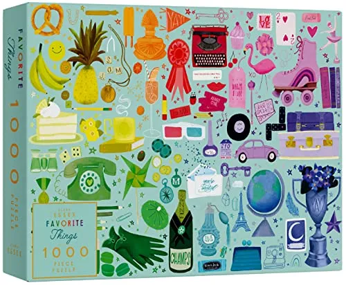 Elena Essex Puzzle Erwachsene - Favorite Things/Puzzle 1000 Teile Erwachsene/Puzzel/Puzzle für Erwachsene/Farbverlauf/Größe 70 x 50 cm
