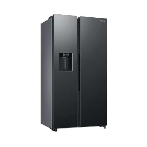Samsung Side-by-Side-Kühlschrank RS6GCG885DB1EG, 634 l - Kühlschrank mit 634 l Gesamtvolumen, AI Energy Mode zur effizienten Stromnutzung und Außenspender für Eis und Wasser. Ideal für große Haushalte!