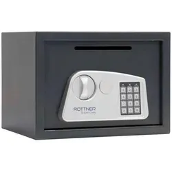 Rottner Möbeltresor Jupiter 3 mit Einwurfschlitz - Safes mit Elektronikschloss und mechanischer Notöffnung, ideal für die sichere Aufbewahrung von Dokumenten und kleinen Wertgegenständen.