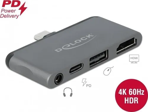Delock Mini Dockingstation - USB-C HDMI - Weiteres Notebook-Zubehör mit kompaktem Design, ermöglicht einfaches Anschließen von HDMI-Geräten für optimale Bildqualität.