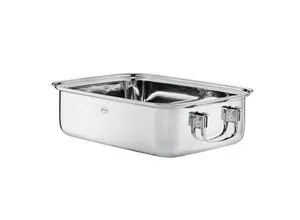 Rösle Bratform Elegance, 8 L, Edelstahl - Rechteckige Bratform aus hochwertigem Edelstahl, mit 8 L Volumen und backofengeeignet – ideal für perfekte Koch- und Backergebnisse.