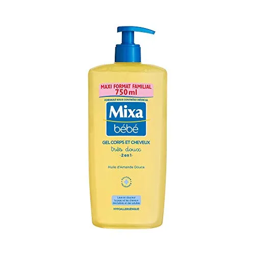 Mixa Bébé Gel Corps et Cheveux 750 ml