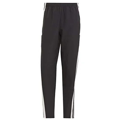 adidas Herren Squadra 21 Präsentationshose - Schwarz/Weiß, XS - Trainingsbekleidung mit regulärem Schnitt, elastischem Bund und Reißverschlusstaschen für optimalen Komfort und Funktionalität beim Sport.