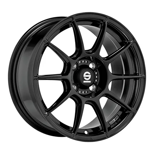 Sparco FF1 Alufelgen 7x17" ET47 in Gloss Black - Stylische 17 Zoll Vielspeichen-Alufelgen von Sparco, ideal für einen sportlichen Look und eine maximale Traglast von 550 kg.